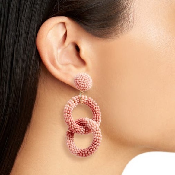 BP | Beaded Circle Drop Earrings